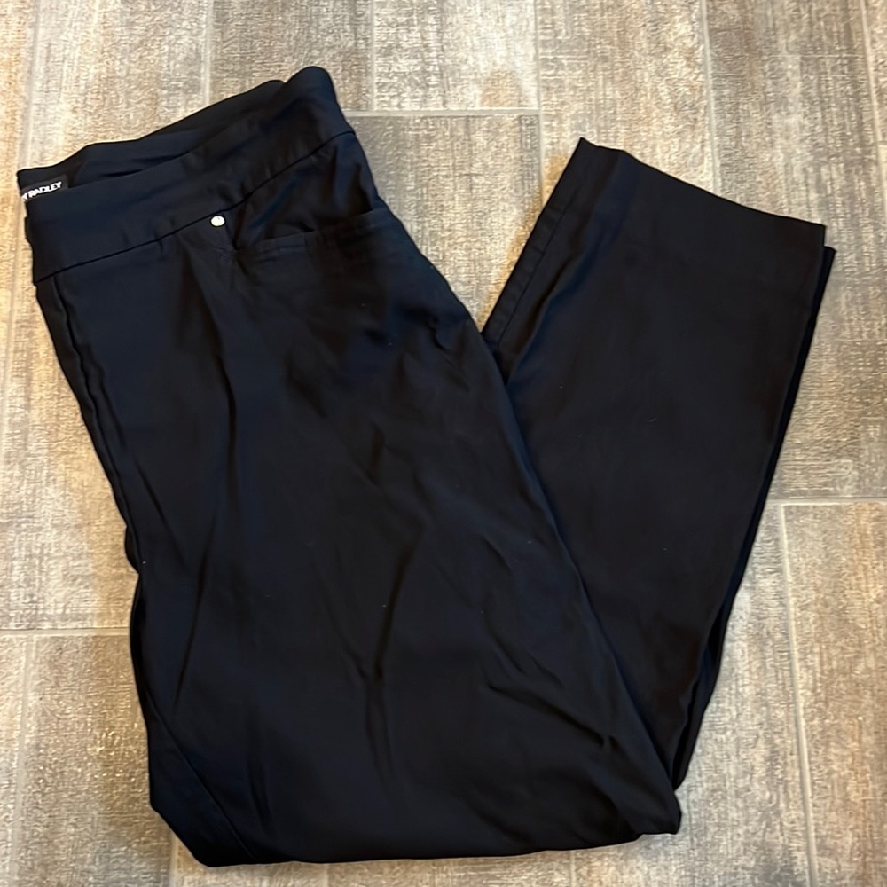 Womens cropped dress/business/professional pants. XL black.